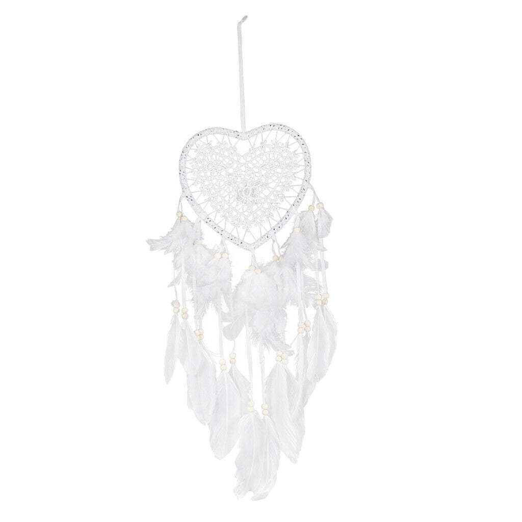Handmade Led Dreamcatcher decoration with 60cm long, heart