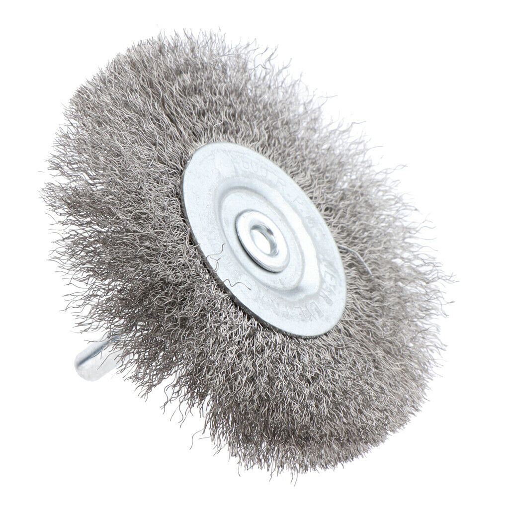 Wire Wheel Brush for Metal Derusting Wood Grinding Polishing 75mm 0.15mm