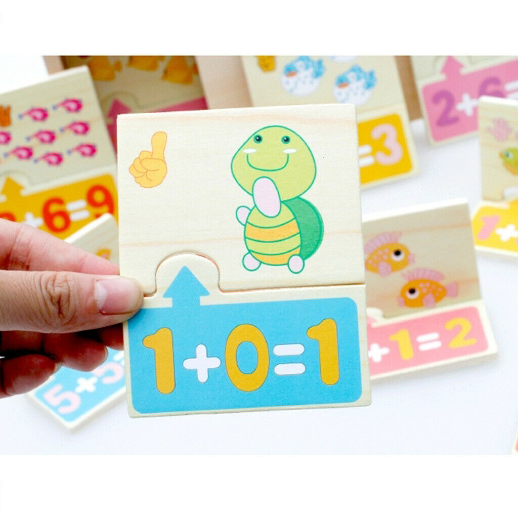 Montessori Educational Toys Wooden Math Puzzle Preschool Early Learning Toys