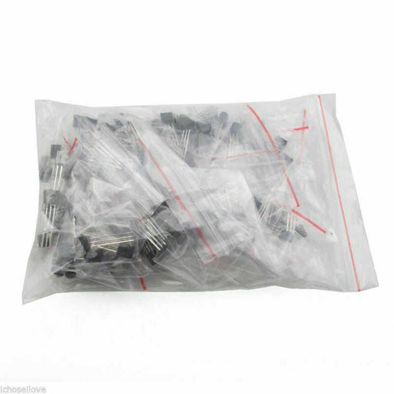 170pcs 17-value Triode Bipolar Transistor TO-92 NPN PNP Assortment Kit Set