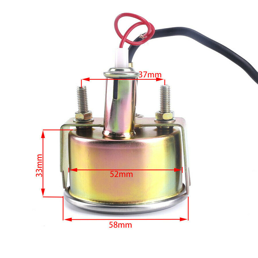 2inch 52mm Auto Car 38-104â„ƒ Mechanical Water Temperature Guage Temp Meter 12V