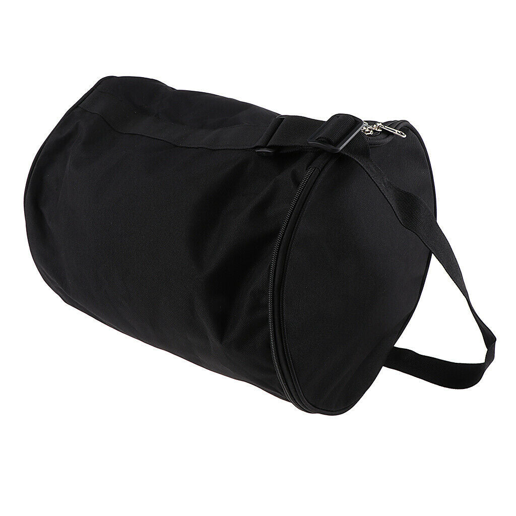 Round Bucket Bag Sports Basket Sports Tennis Balls Storage Handbag Black
