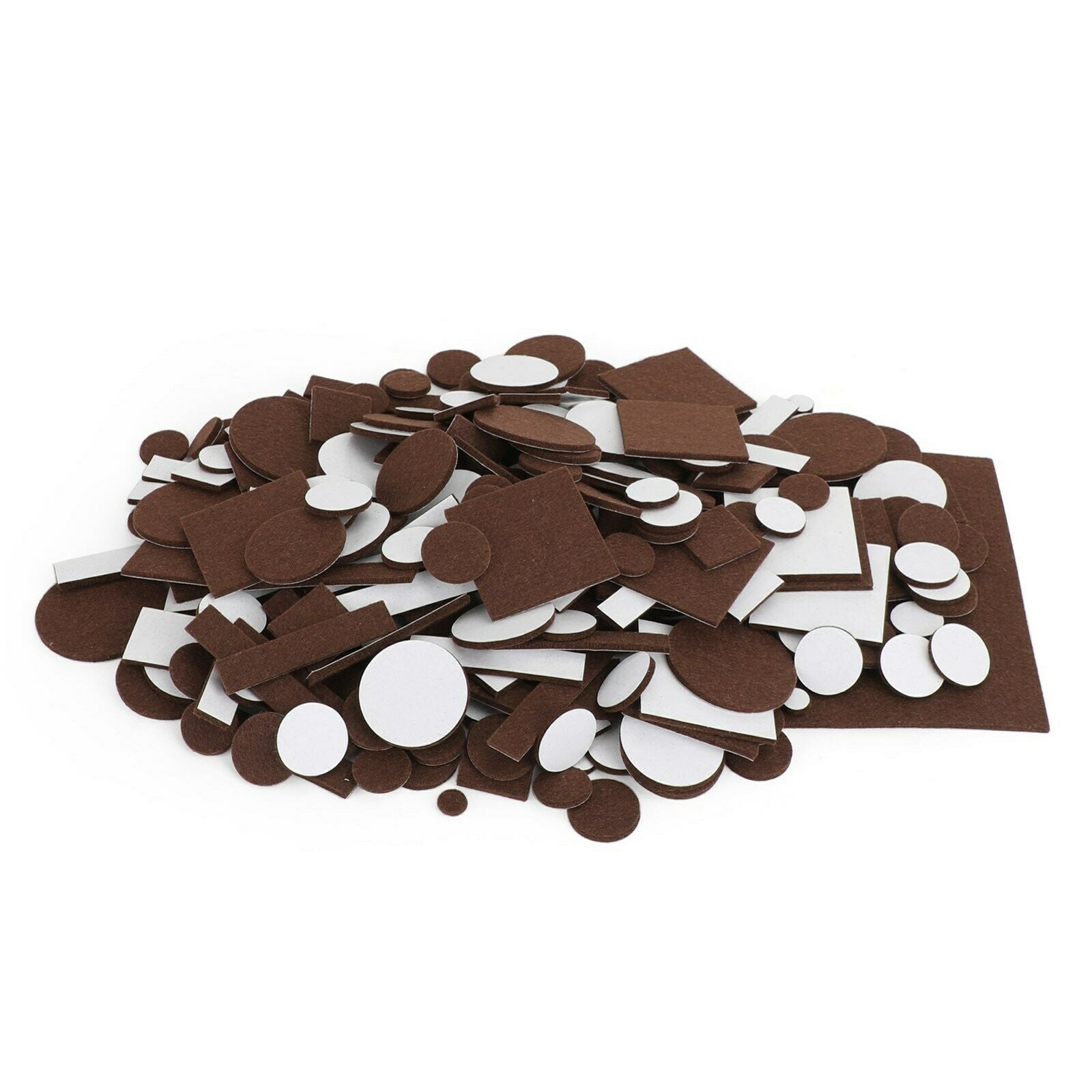 357 Piece Self-Stick Furniture Felt Pads for Hard Surfaces Brown BS5