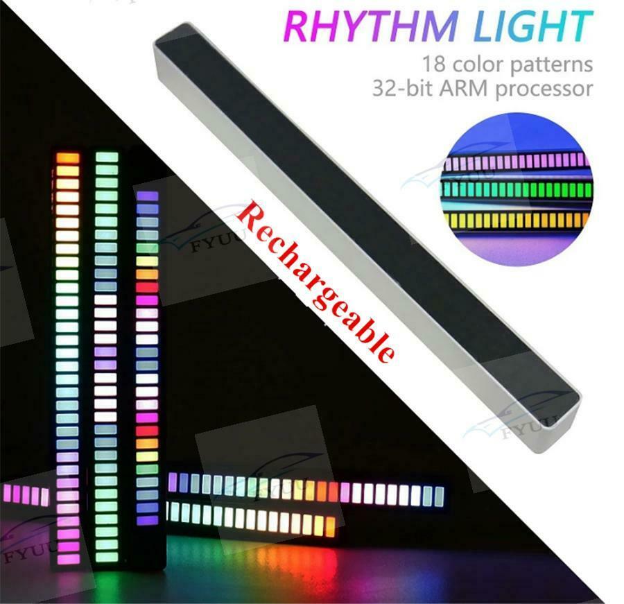 RGB 32LED Voice-Activated Pickup Rhythm Light Colors Sound Control Ambient Light