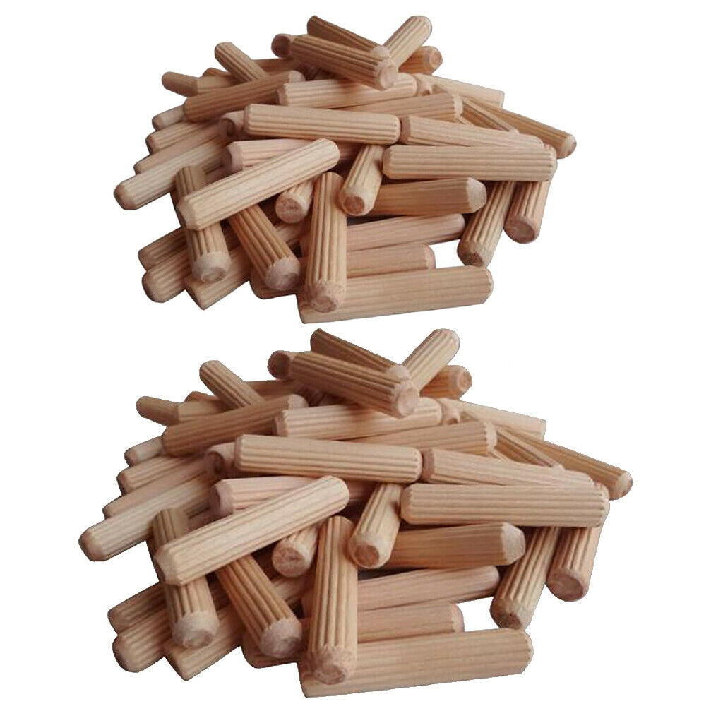 200X NATURAL WOODEN DOWEL RODS CRAFT for WOODWORKING CRAFTS PROJECT US