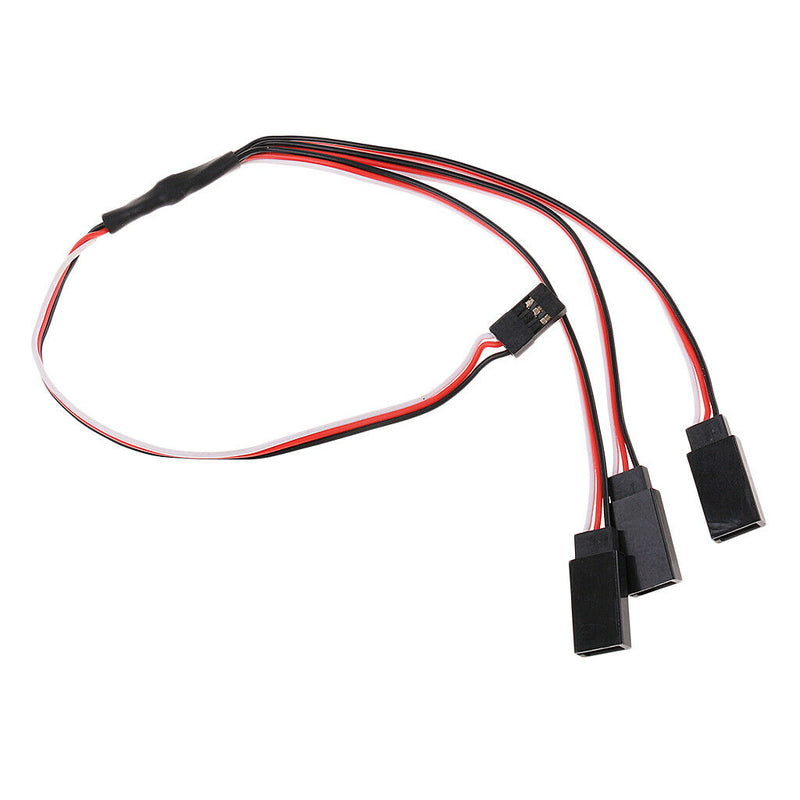 Triple Servo Y-Harness 3 Pin ESC Extension Cable for Futaba Length