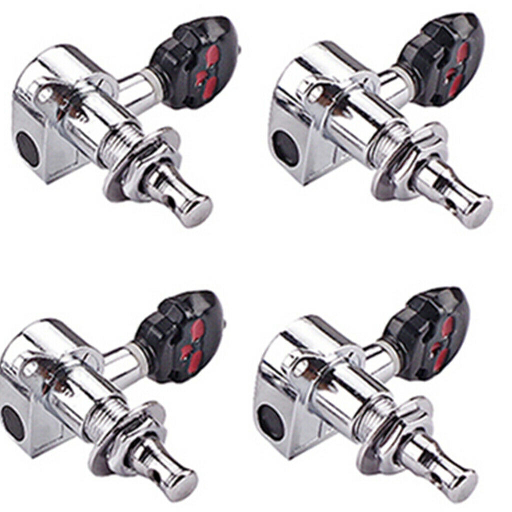 6R Enclosed Guitar Tuning Pegs Machine Heads for Folk Acoustic and Electric