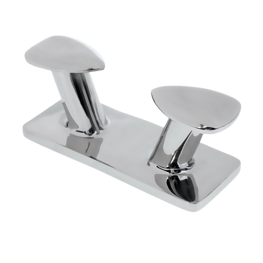 316 Stainless Steel Double Horn Bollard Cleat For Boat Trailer Mooring 149mm