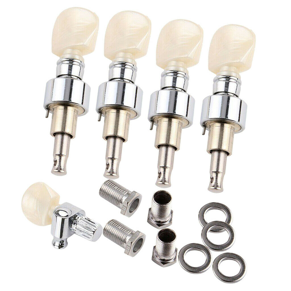5 String Beaded Banjo Machine Heads Knob Tuning Pegs Replacement