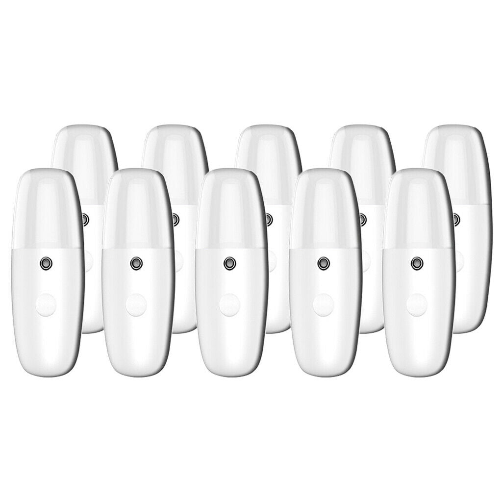 10 Packs Facial Mister Moisturizing Nano Ultra Fine Sprayer Steamer White