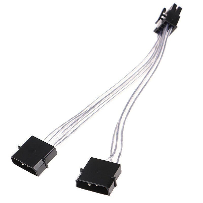 4pin Molex IDE Male to 8 Pin Female PCI-E Y Molex IDE Power copper Cable .l8