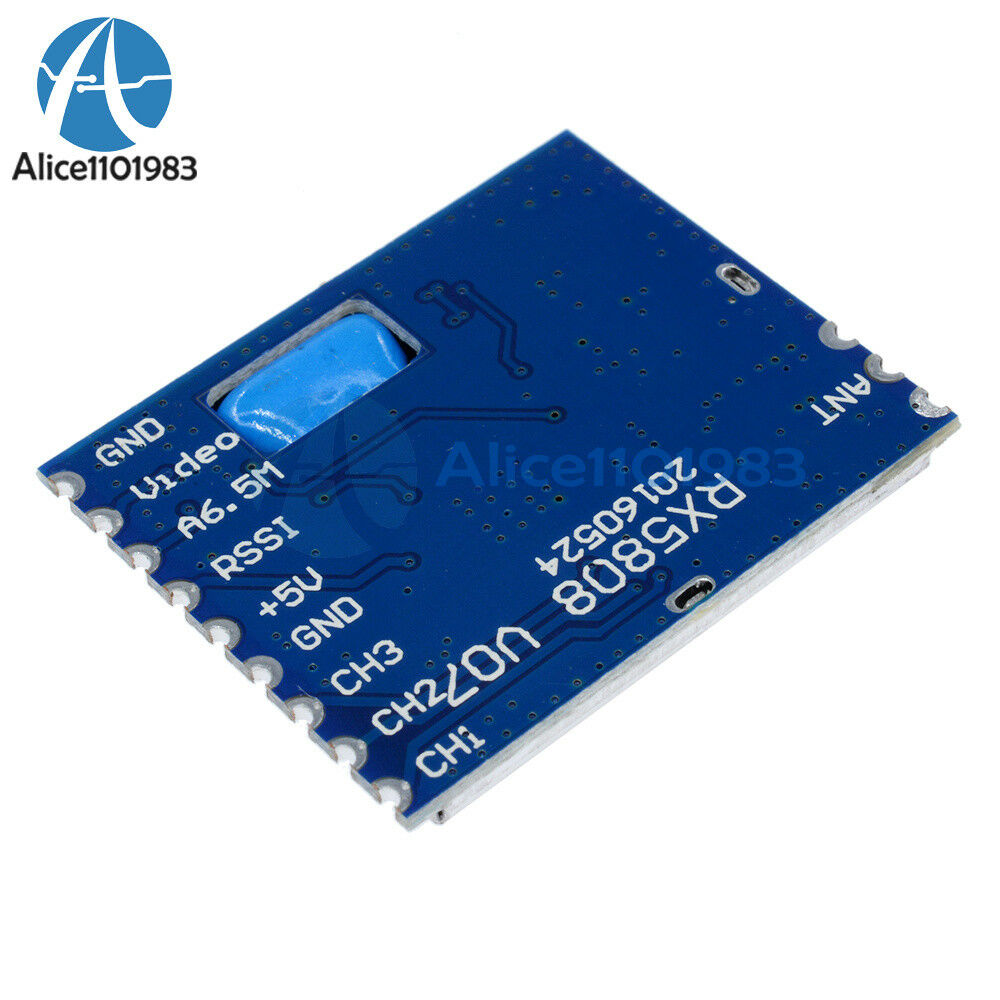 5.8GHz RX5808 -90dBm AV FM Wireless Audio Video Receiver Module