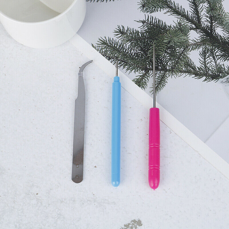 3xPaper DIY Set Quilling Paper Tools Tweezer Needle Pins Slotted Pen Tool.l8