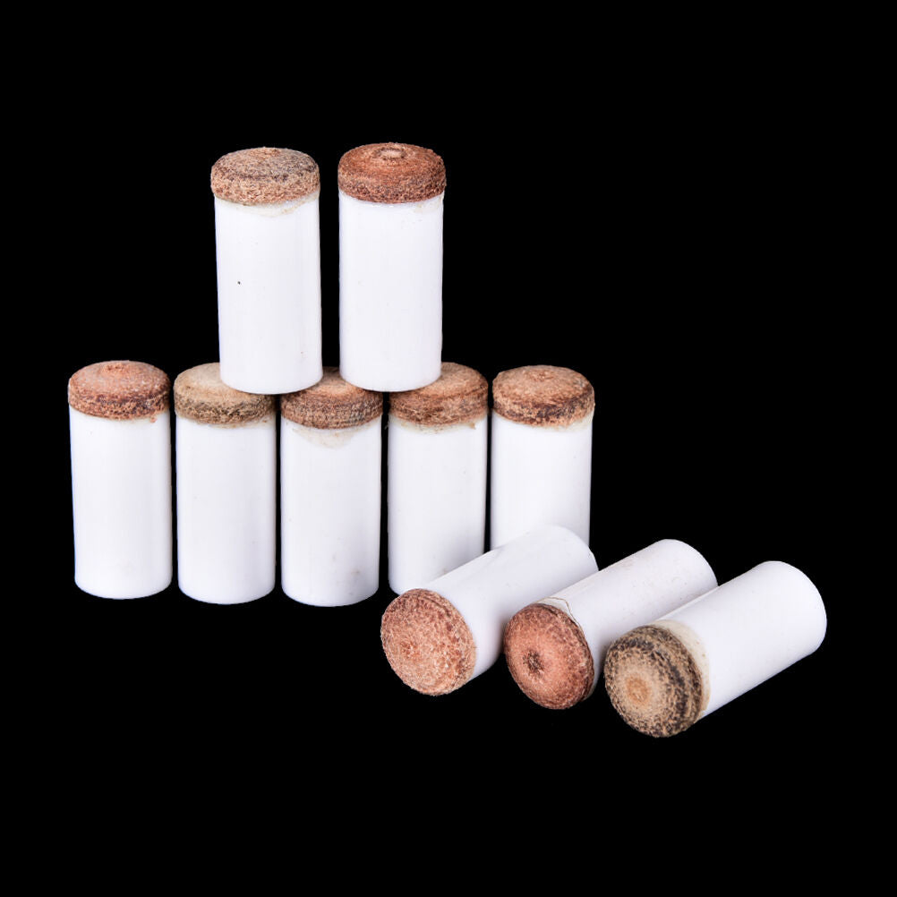 10x/lot durable snooker supplies billiard replacement tips bar pool cue 1.l8