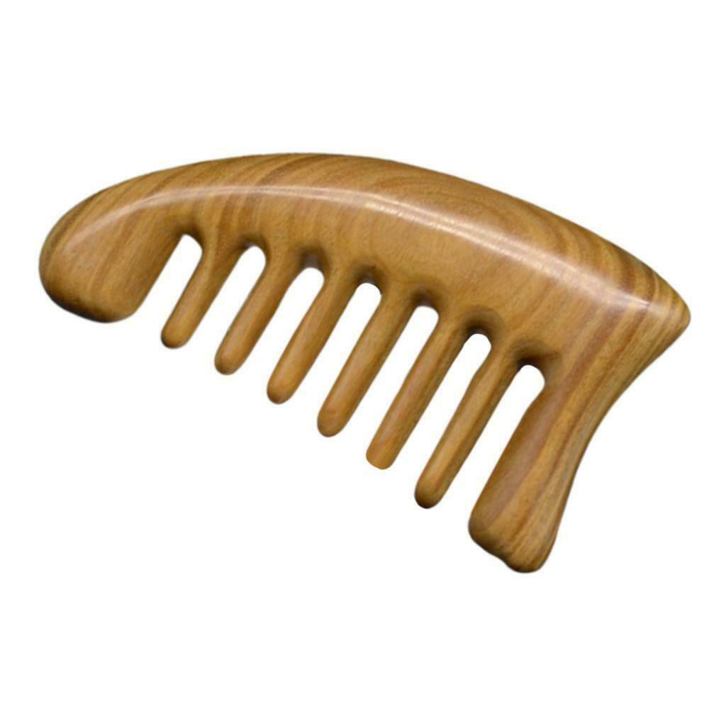 Smooth Mini Round Wide Tooth Sandalwood Comb Head Massage GuaSha Tools 03
