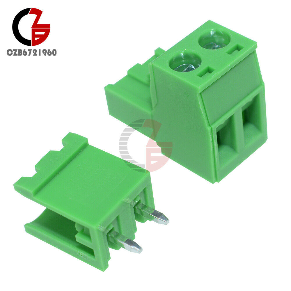 [5PCS] KF2EDGK KF-2P Right Angle Plug-in Terminal Connector 5.08mm Pitch