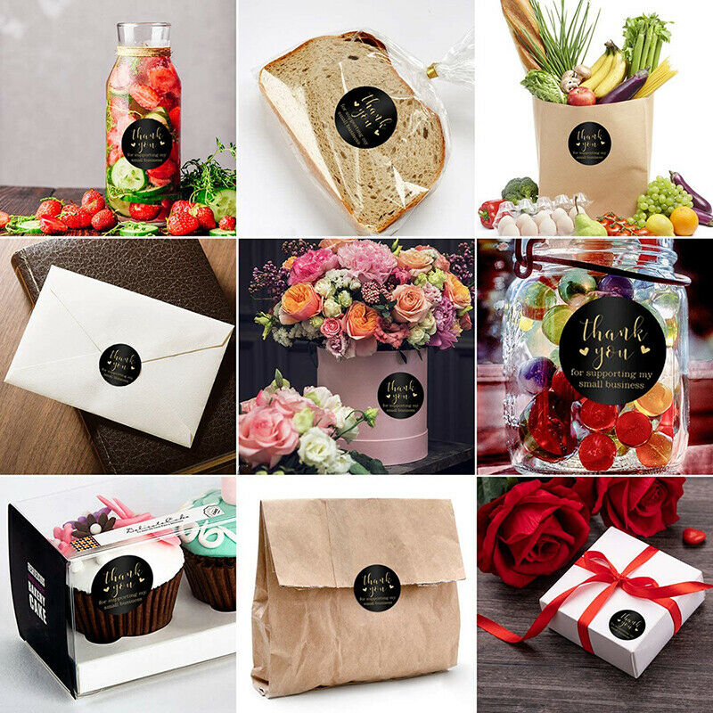 500Pcs/Roll 38MM Thank You Stickers Paper Seal Label Cookies Gift DecoratioN Lt