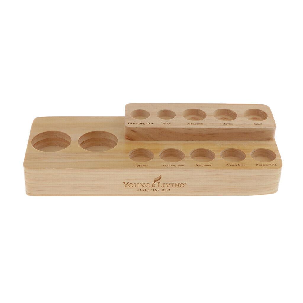 2Tier Essential Oil Aromatherapy Bottles Display Stand Rack Storage Case 12Slots