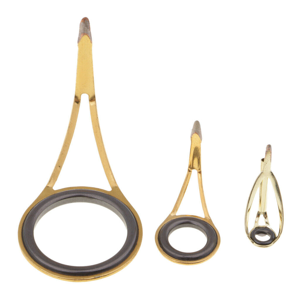 9pcs Fishing Rod Guide, Top Tip Eye Ring Rod Repair Kit For Rod Building