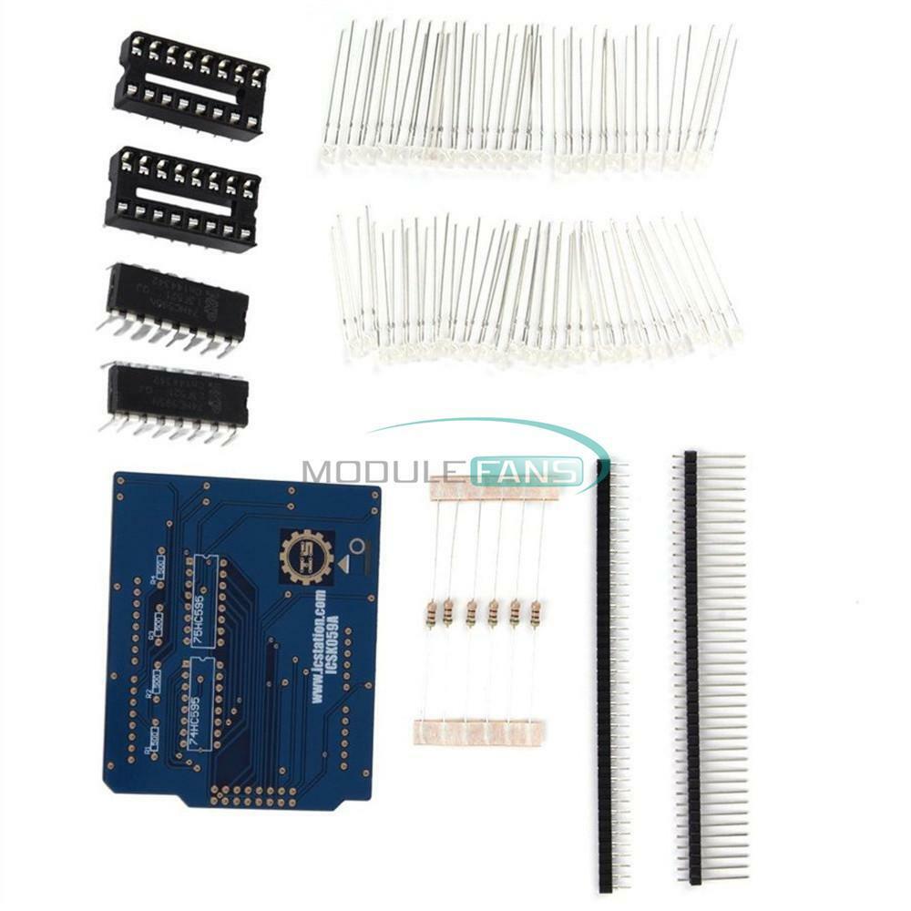 4X4X4 Light Cube Kit Arduino uno shield LED Precise DIY Kit Green