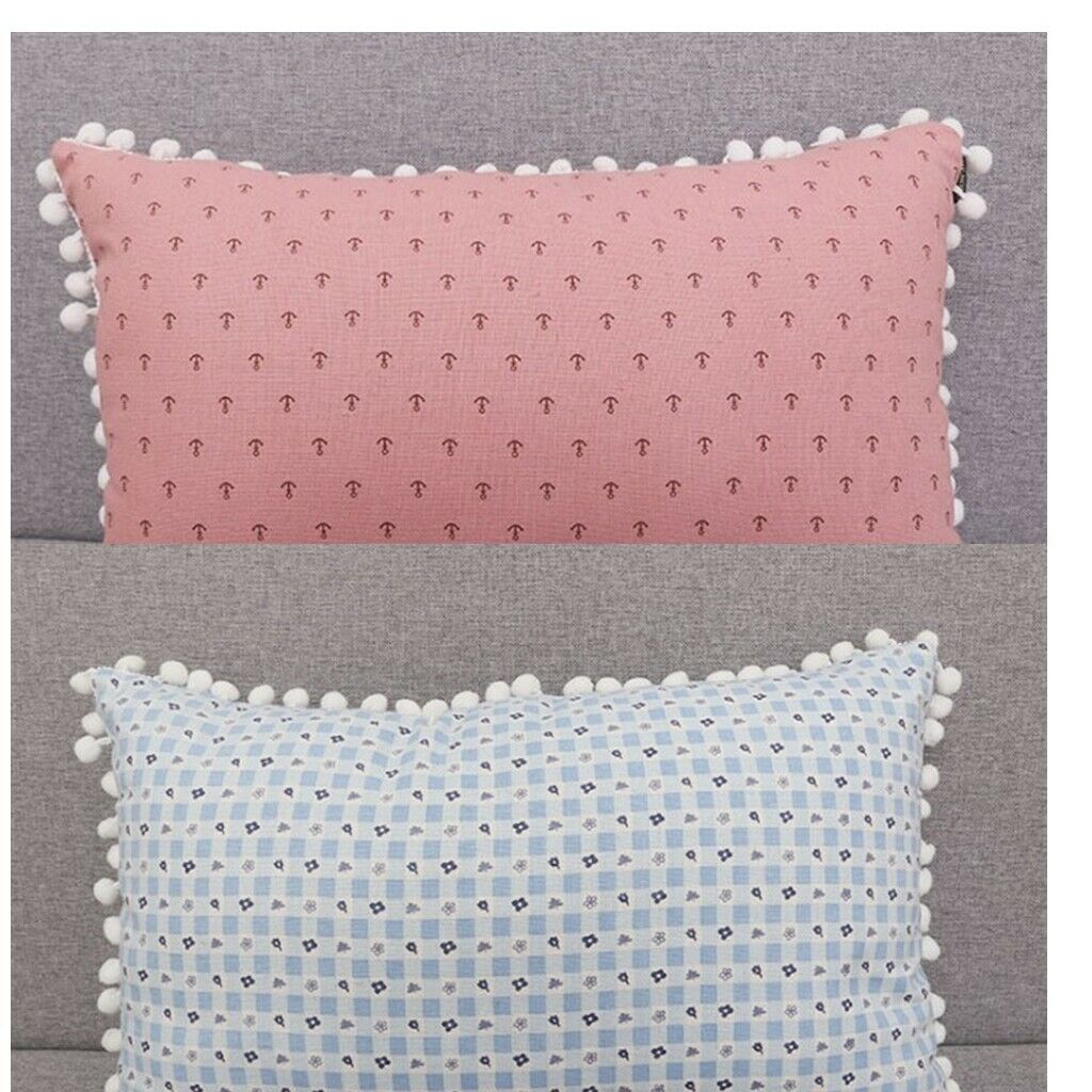 2 Pieces Rectangle Lumbar Support Pillow Cushion for Home Office Chair Sofa