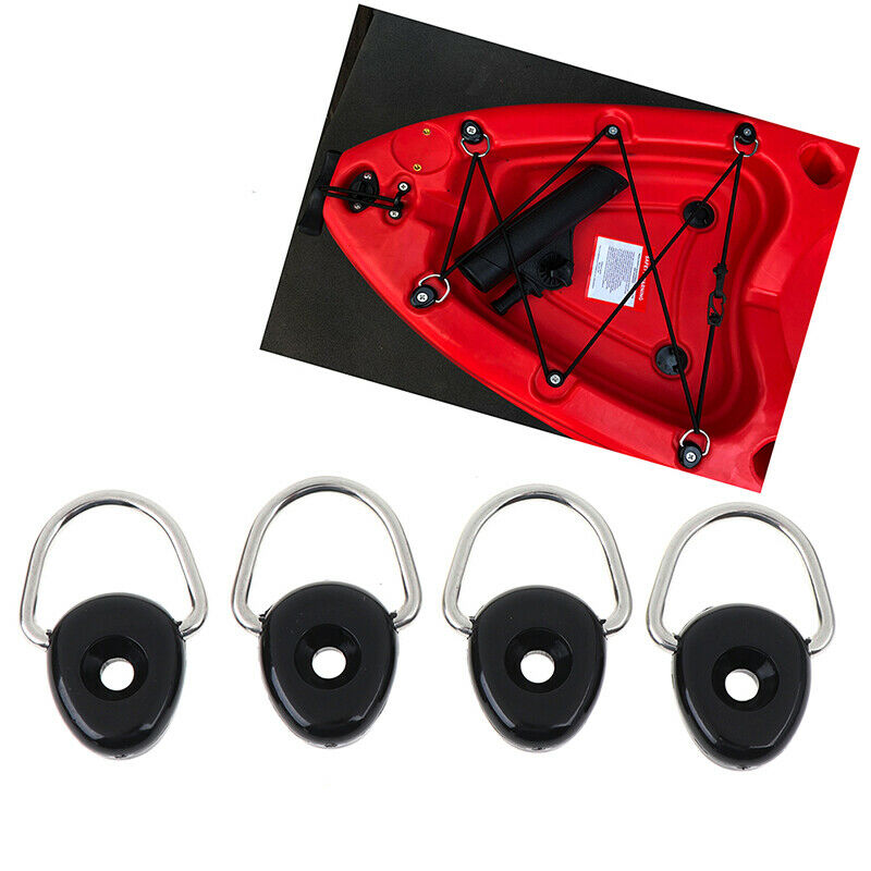 4Pcs Loop Buckle Camping Marine D Ring Accessories Tie Down Water Sports .l8