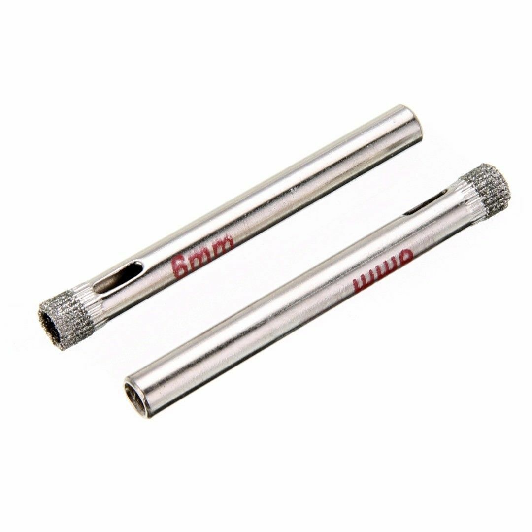 10PCS 6mm Diamond Holesaw Tile Glass Slate Porcelain Marble Drill Bits Tool