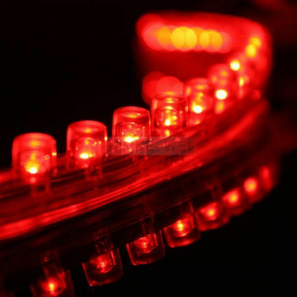 24cm Red LED Flexible Neon Strip Light for Car or Van