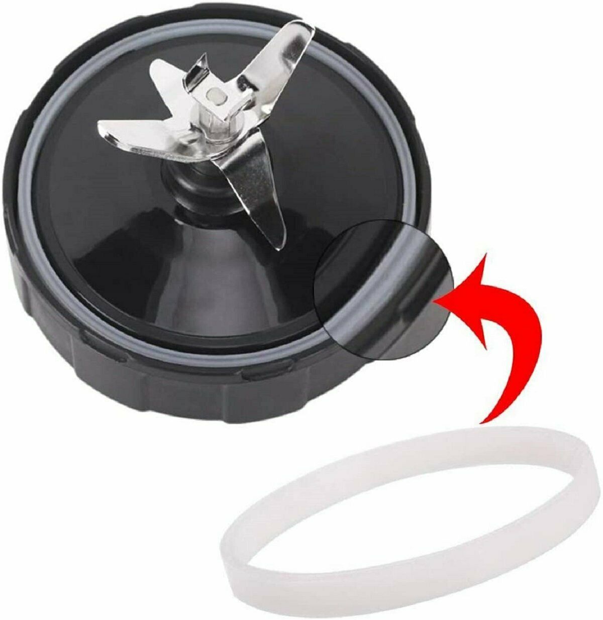 4 Pack Gasket Rubber Sealing O-Ring For Nutri Ninja 1000W Ninja Blender