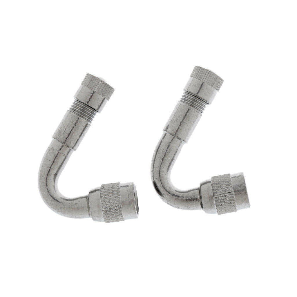4 Pieces Car Bike Air Tire Tyre Valve Extension Stems Extender 45 Degree