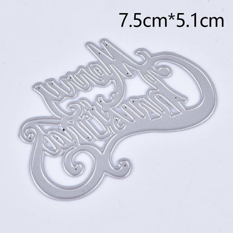 Cutting Die Metal Stencil Carbon Steel Embossing for Christmas Paper Card.l8