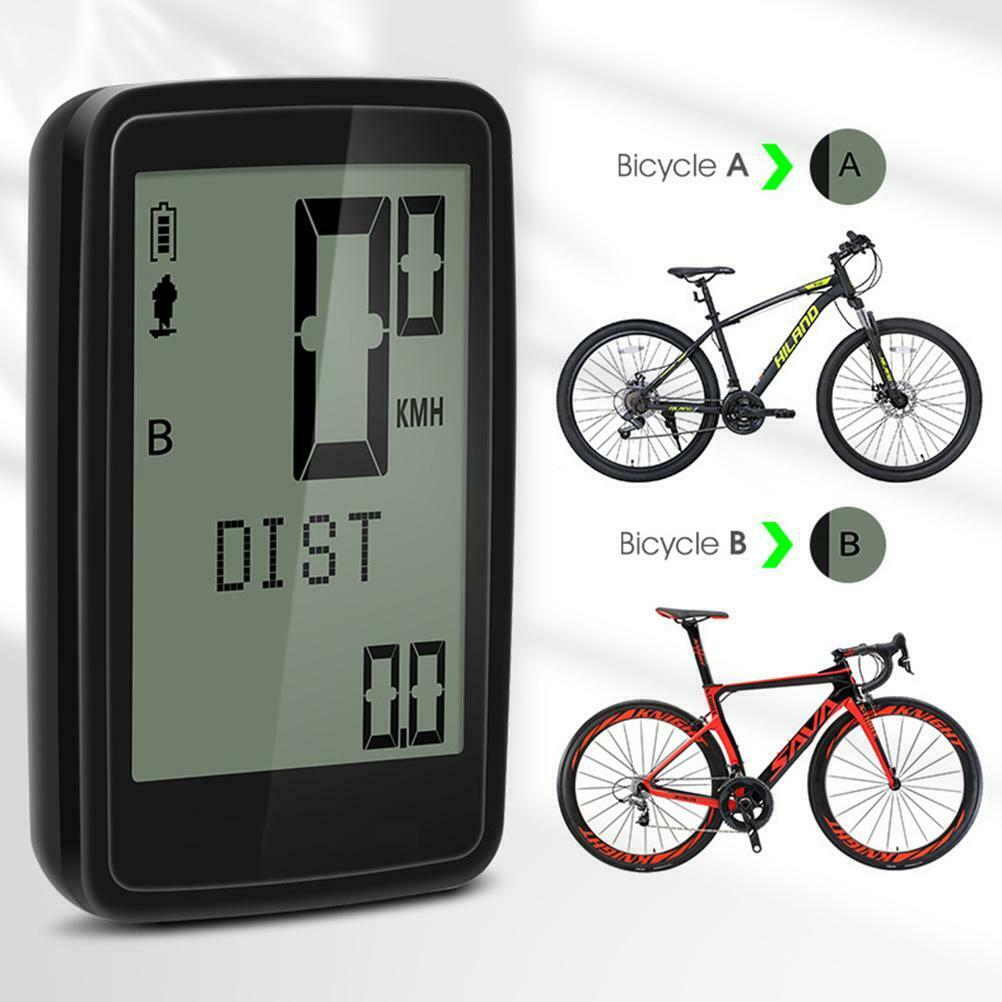 Rechargeable Bike Computer Wireless Waterproof Speedometer Odometer