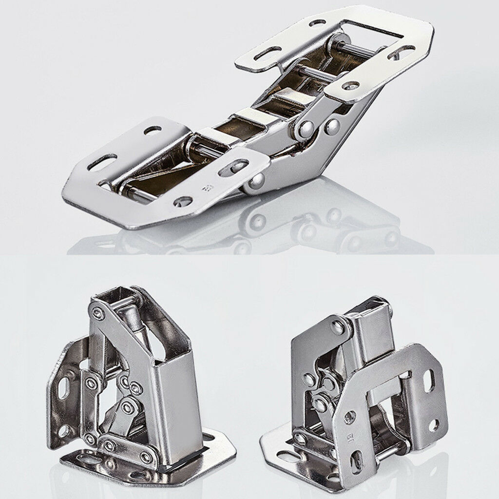 2x 3'' Safety Door Hydraulic Hinges Full Overlay Kitchen Furniture Hardware