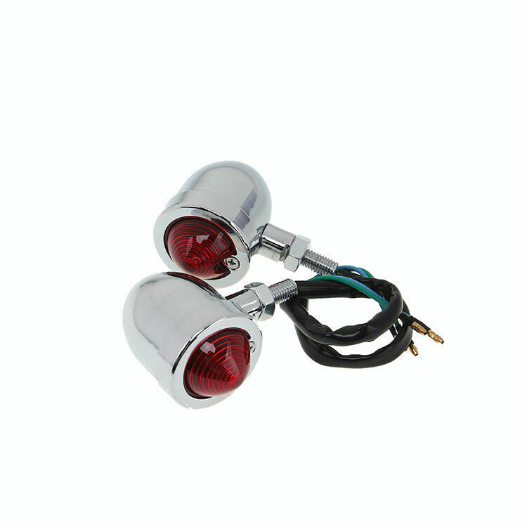 Motorcycle Turn Signal Indicator Lights ABS Plastic Sliver Universal 10mm Bolt
