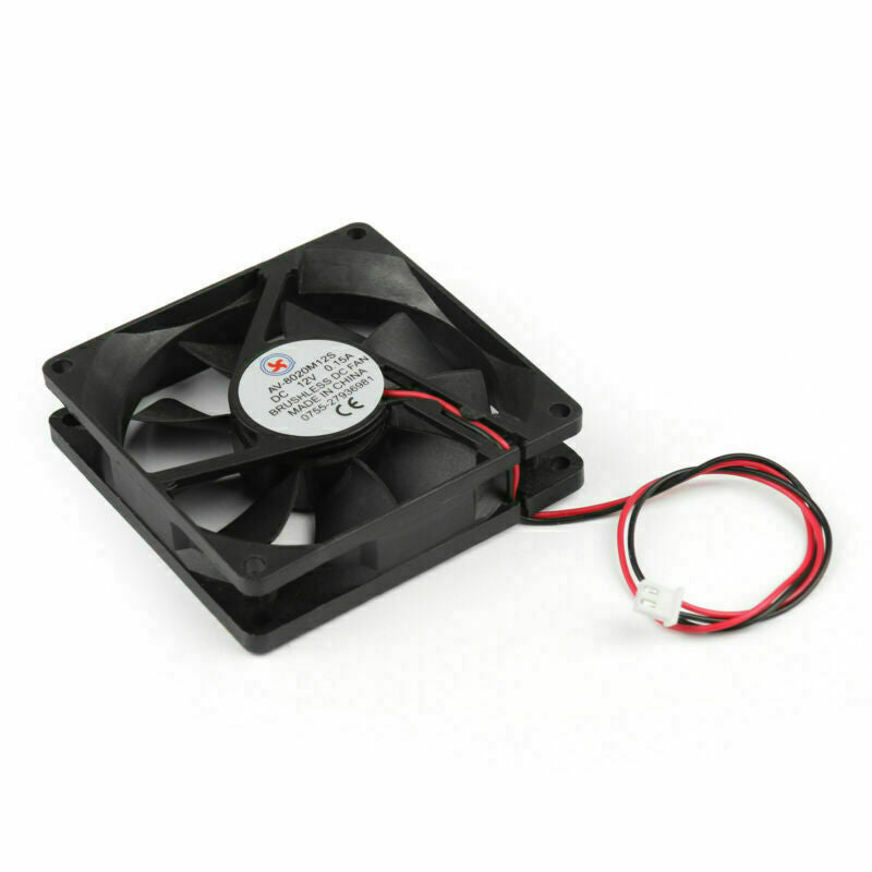 10x DC 12V 8cm 80x80x20mm 8020S 80mm CPU System brushless Cooling Fan 2pin A1