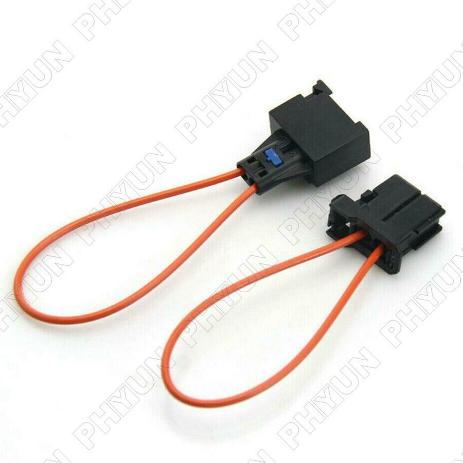 4 Car Male & Female Plug Connectors Diagnostic Fiber Optic Bypass Loop Universal