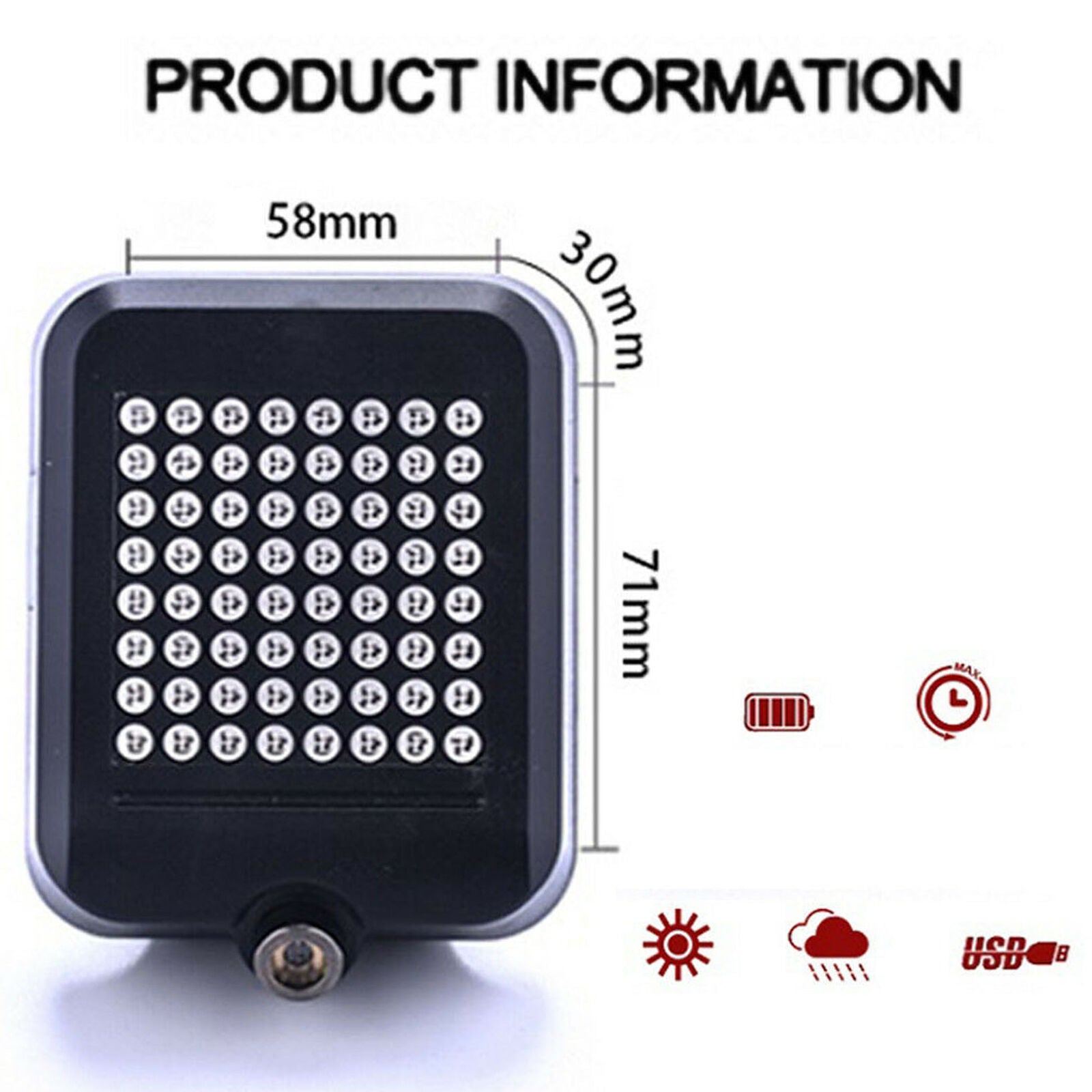 Wireless Remote Bicycle Light LED Tail Lamp Turn Signal Light Bike Rear Light
