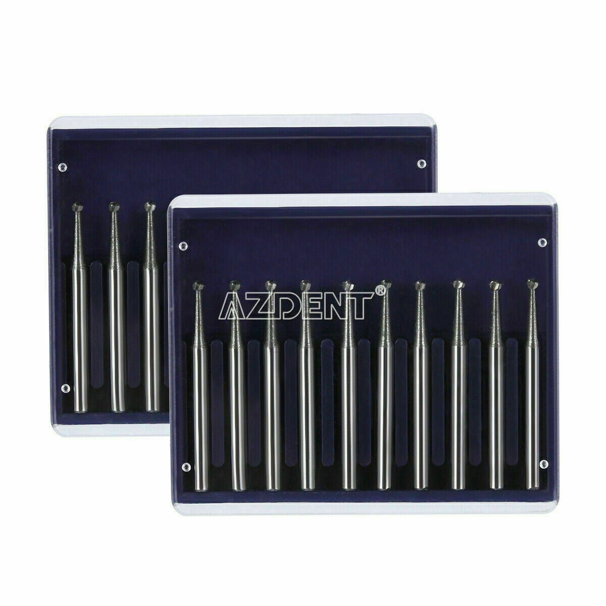 10 Packs Dental Tungsten Carbide Bur Round type for High Speed Handpiece