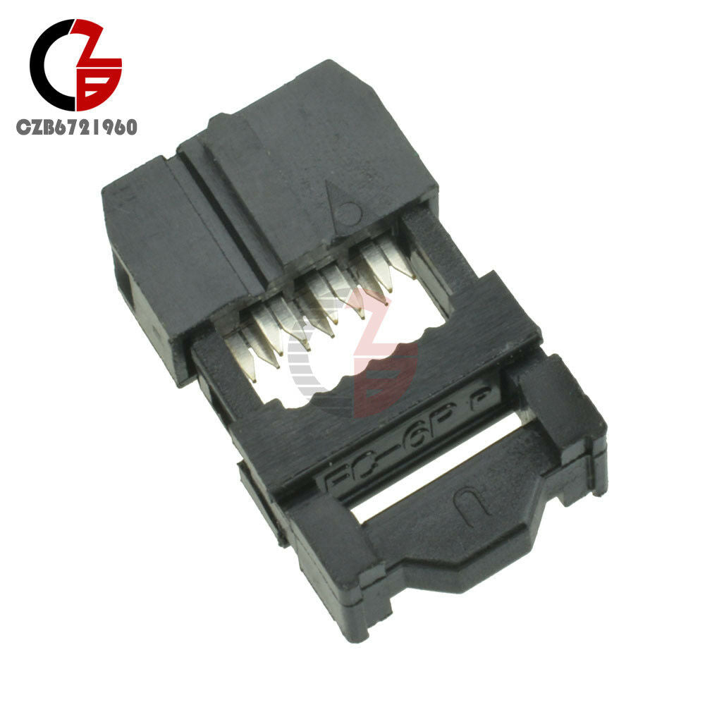 10PCS 2.54mm Pitch 6Pin FC-6P IDC FC Female Header Connector 3pcs/set J20Top