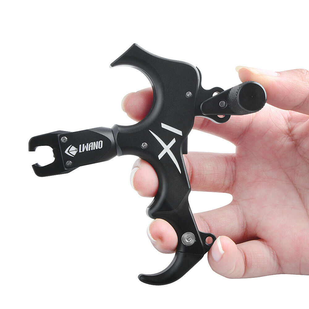 Compound Bow Release Aids 3 4 Finger Thumb Trigger Caliper Archery Hunting Grip