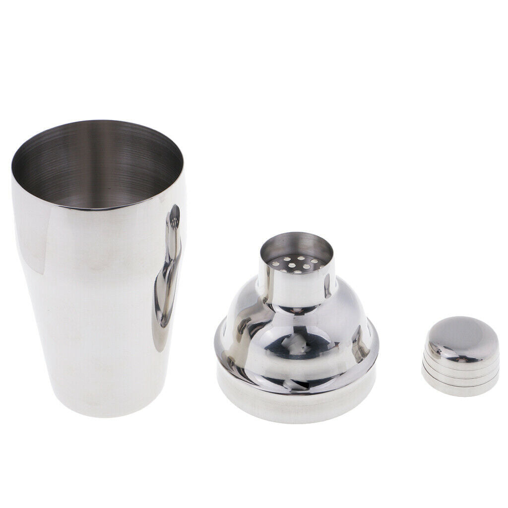 Stainless Steel Cocktail Shaker Tin Wine Drink Mixer Barware Tool 550ml