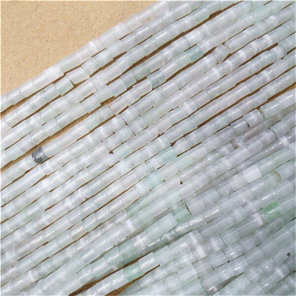 2 Strands 5x4mm Natural Amazonite Gem Cylinder Spacer Loose Beads 15" HH8042