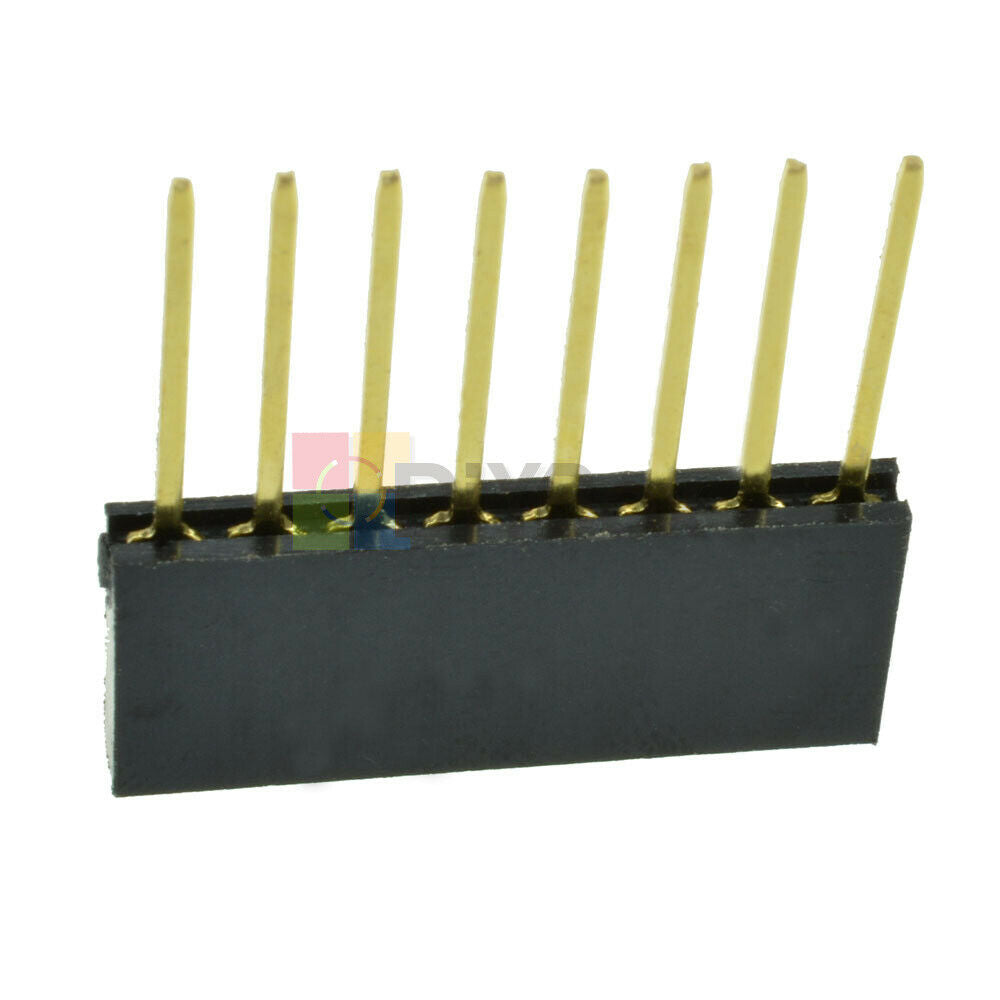 100pcs 8 Pin 2.54 mm Stackable Long Legs Female Header Fit For Arduino Shield