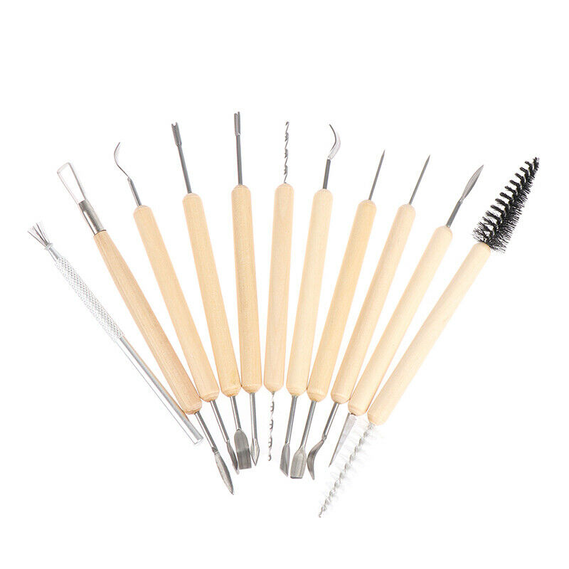 11Pcs Pottery Sculpture Tools Clay Sculpting Carving Modeling Ceramic DIY KiBDA
