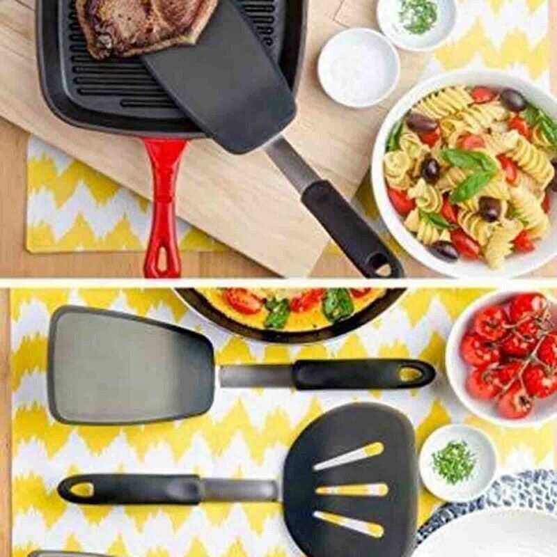 StarPack Premium Flexible Large Silicone Turner Spatula - High Heat ResistanO6X2