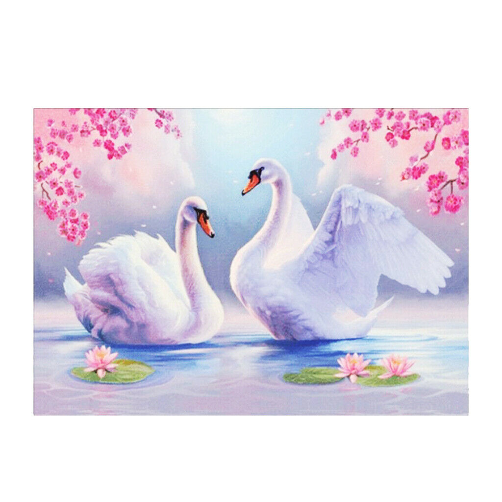5D DIY Diamond Painting Embroidery Cross Stitch Kit for Home Decor Swan
