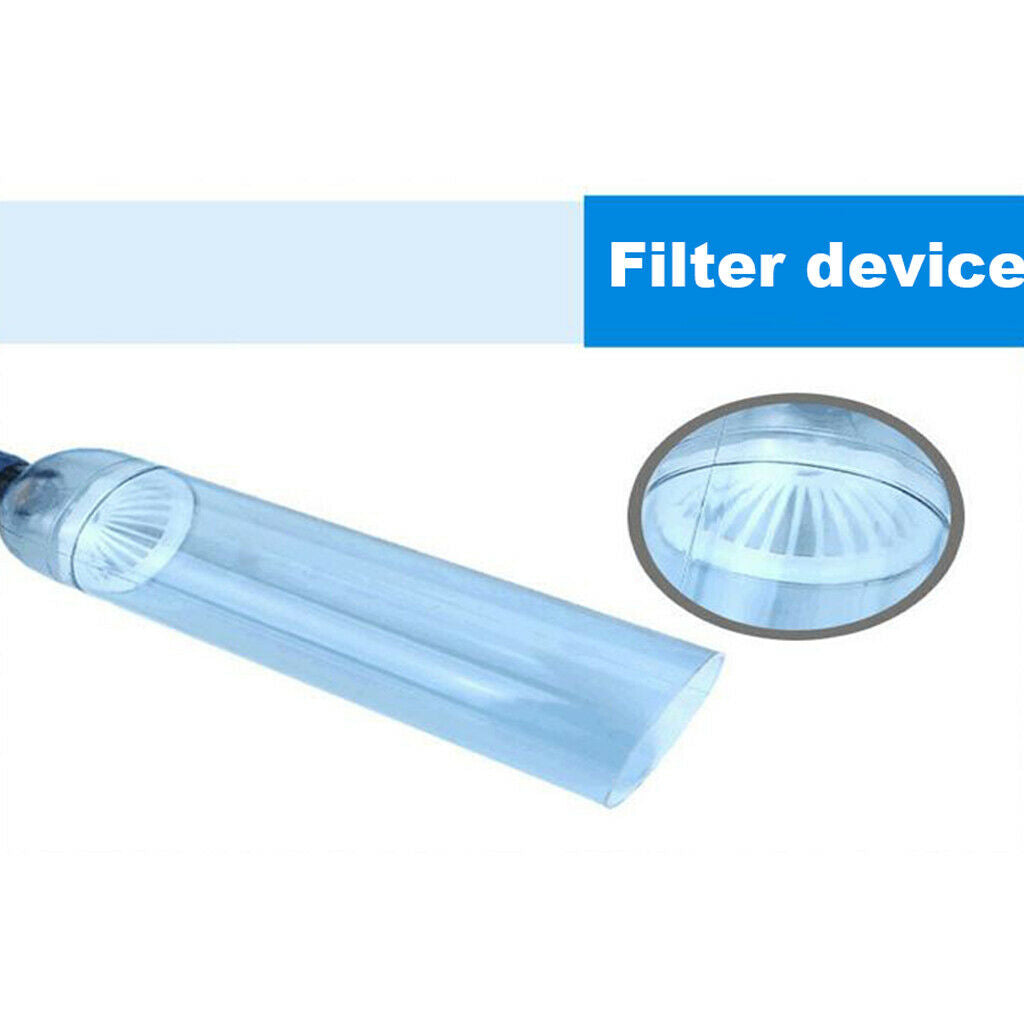 Durable Fish Tank Cleaner Easy to Use with Soft Hose Adjustable Outlet Valve