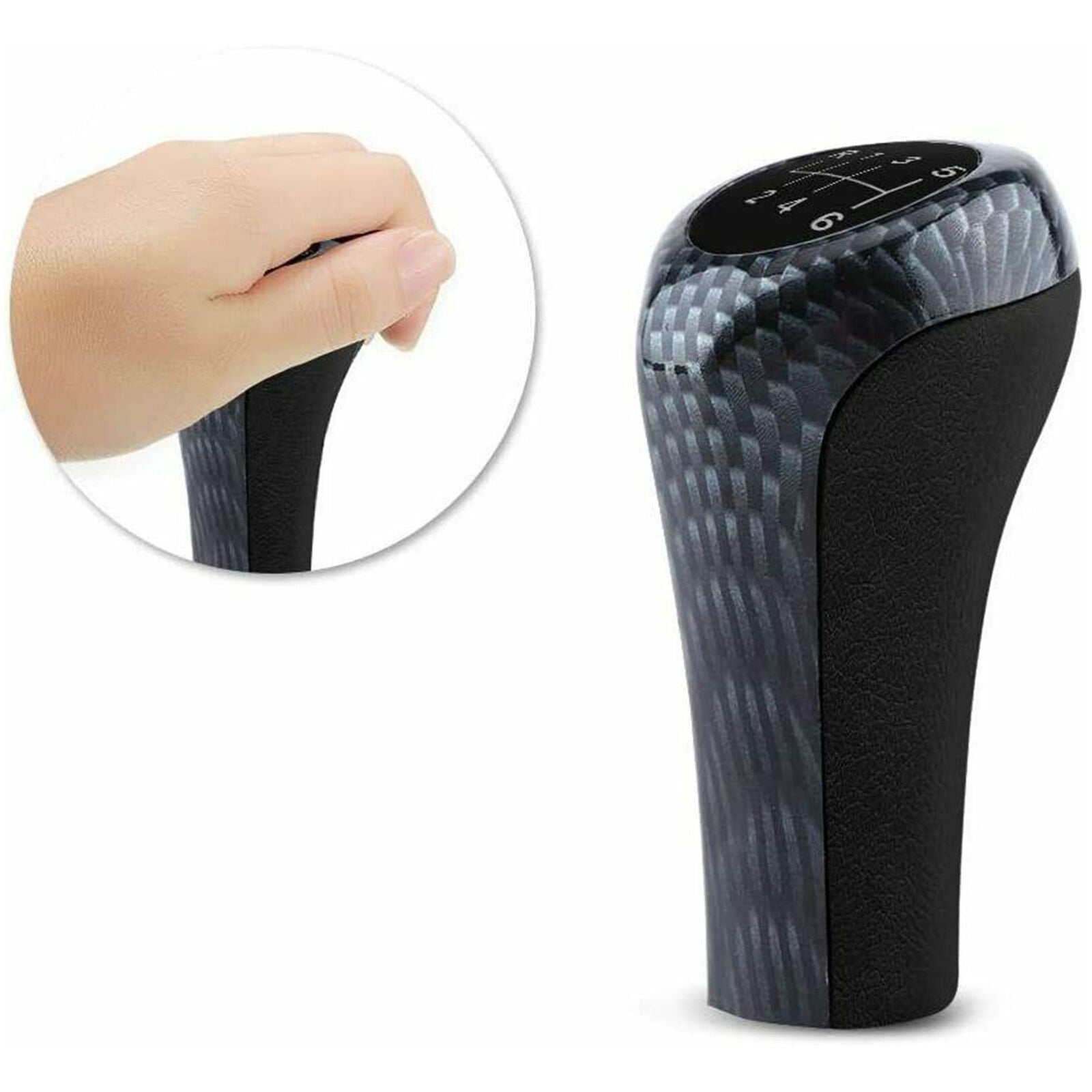 5 Speed MT Manual Gear Shift Knob Carbon Fiber For BMW 1 3 5 6 Series X1 X3 X5