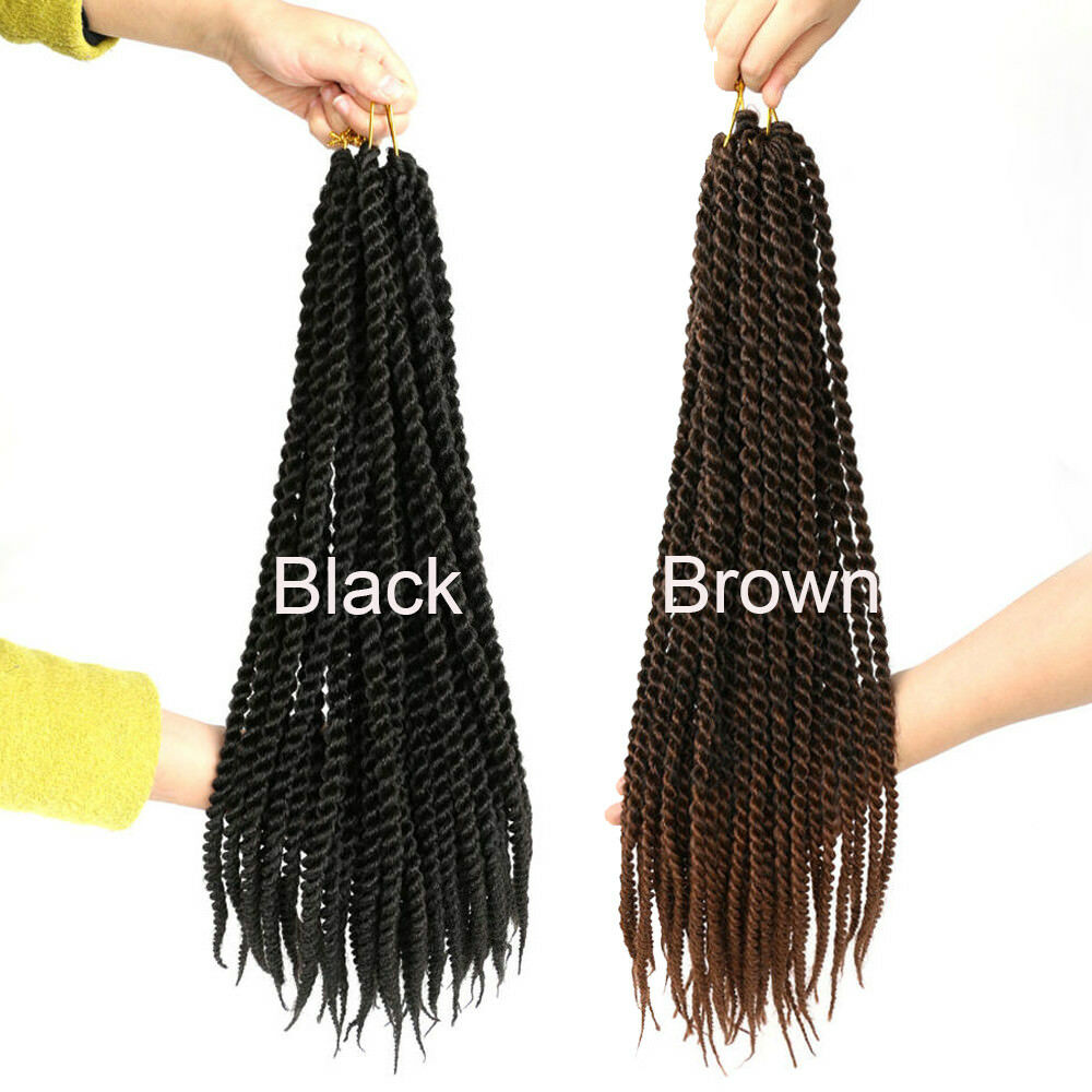 5PACKS 22" Senegalese Twist Braiding Long Crochet Braids Twist Hair Extensions