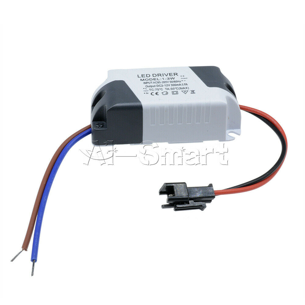 2PCS 85V-265V to DC 12V LED Electronic Transformer AC 3X1W  Power Supply Driver